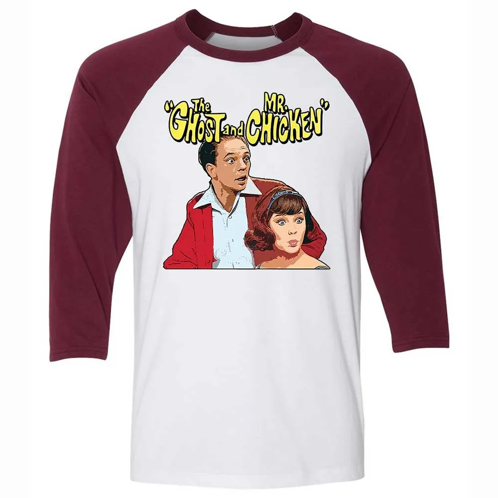 The Chicken and the Ghost - White/Maroon - 7