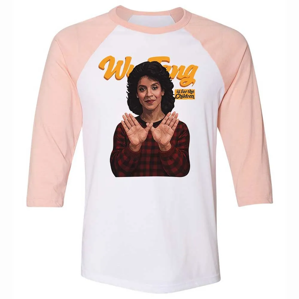 Unisex 3/4 Baseball Tee - U87ASFM9 - White/Heather Peach - 5
