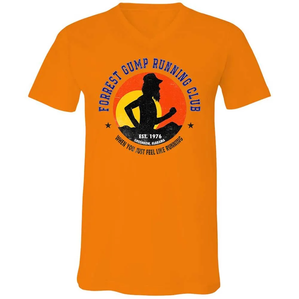 Unisex V-Neck T-Shirt - 5VK5WPBD - Orange - 7