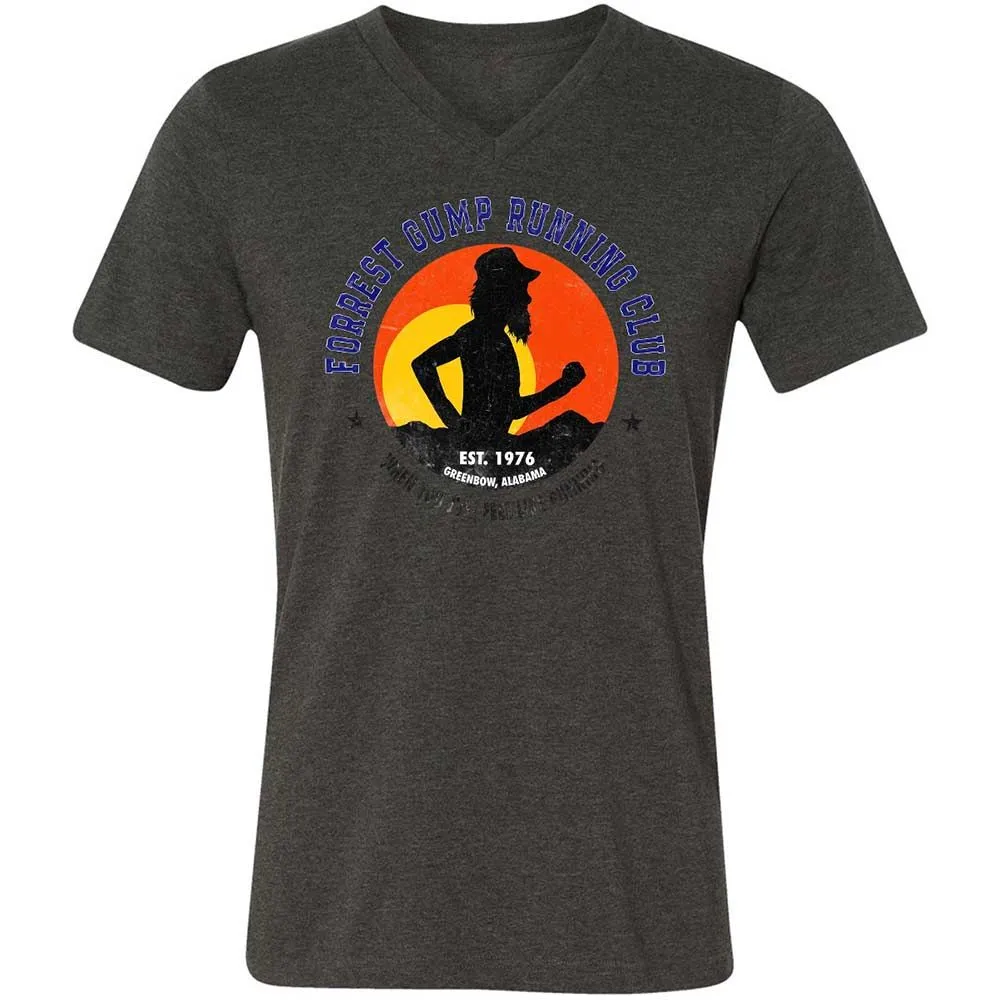 Unisex V-Neck T-Shirt - 5VK5WPBD - Dark Grey Heather - 8