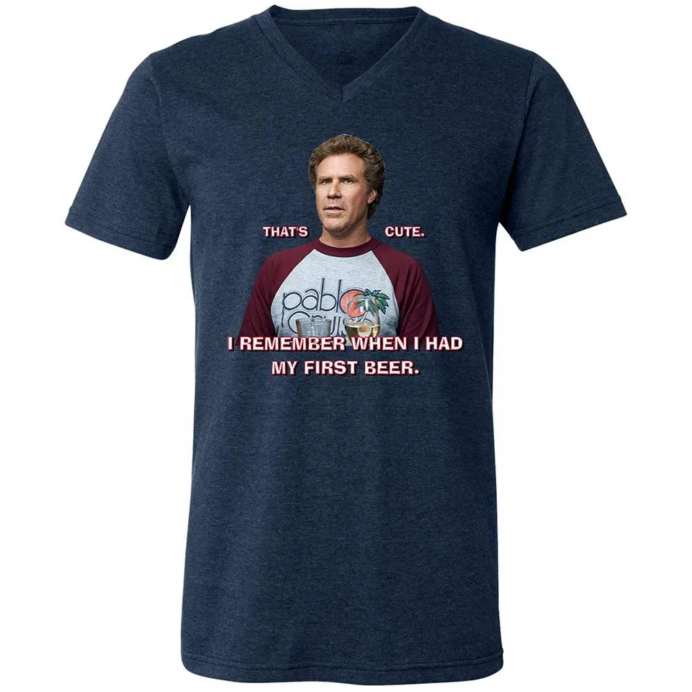Unisex V-Neck T-Shirt - 6JP3QLD1 - Heather Navy - 13