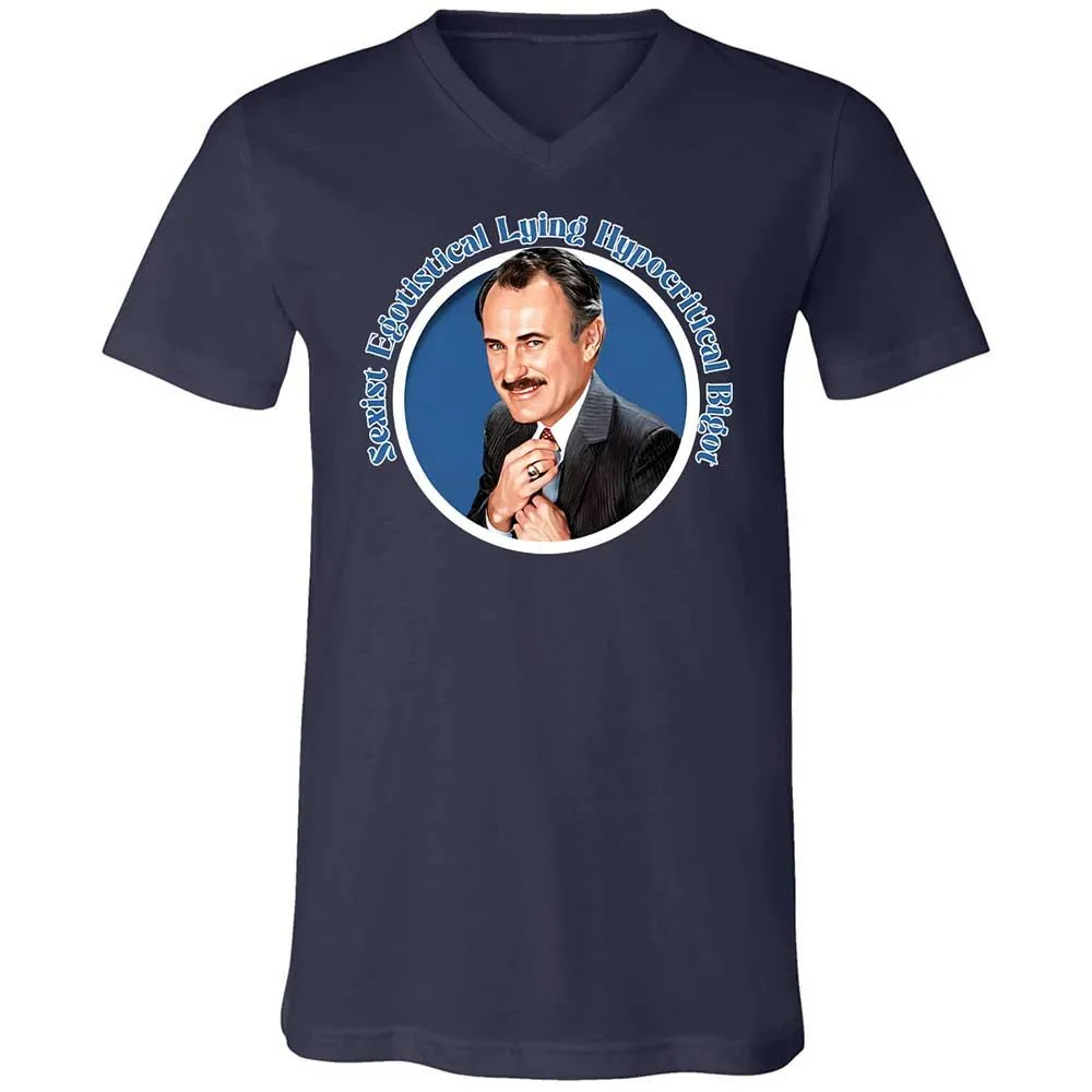Unisex V-Neck T-Shirt - 8JRC4HQH - Navy - 2