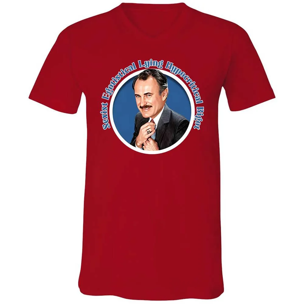 Unisex V-Neck T-Shirt - 8JRC4HQH - Red - 6