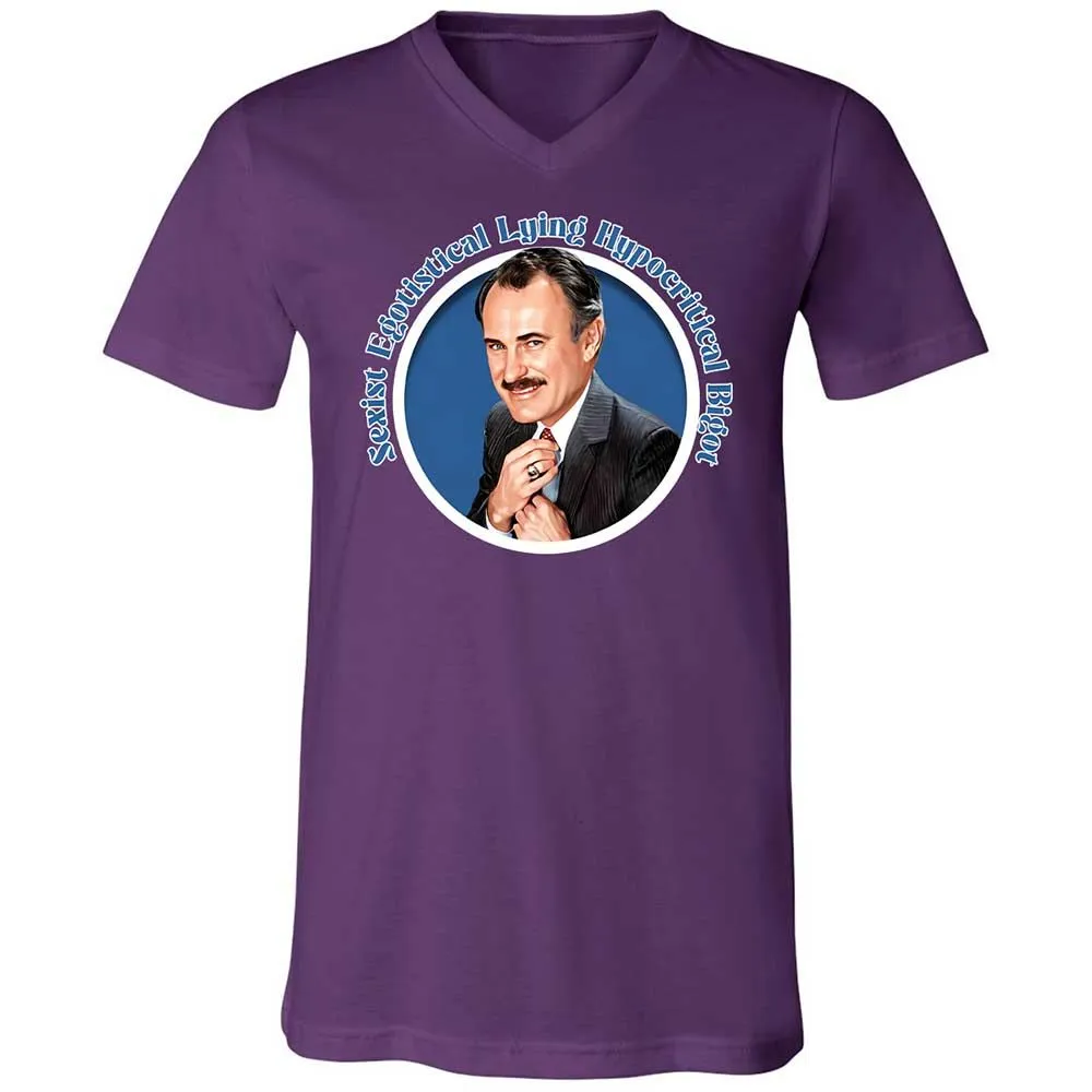 Unisex V-Neck T-Shirt - 8JRC4HQH - Team Purple - 10
