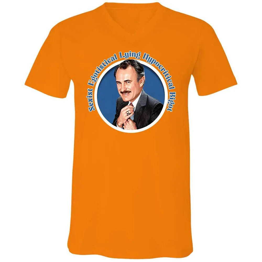Unisex V-Neck T-Shirt - 8JRC4HQH - Orange - 12