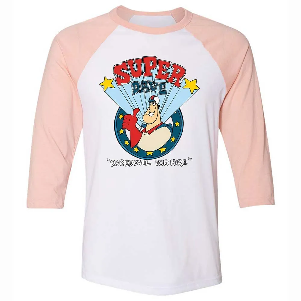 Unisex 3/4 Baseball Tee - 8W8VJ7MS - White/Heather Peach - 5