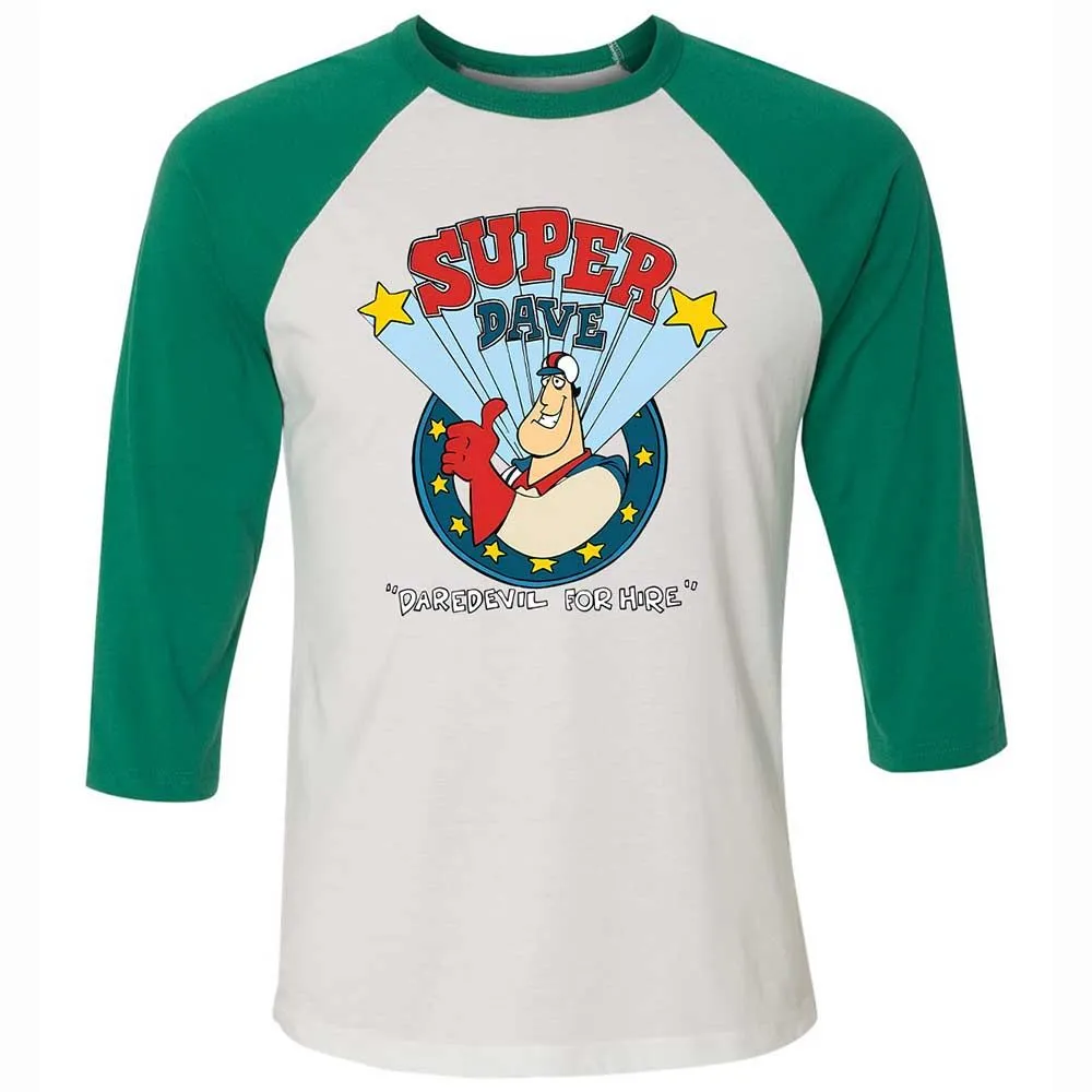 Unisex 3/4 Baseball Tee - 8W8VJ7MS - White/Kelly - 6