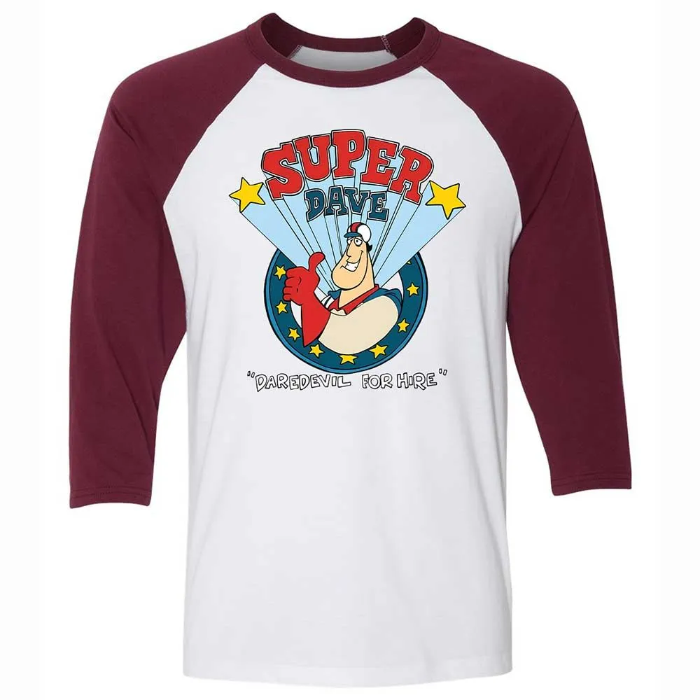 Unisex 3/4 Baseball Tee - 8W8VJ7MS - White/Maroon - 7