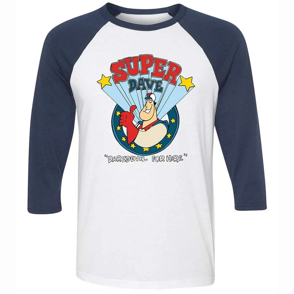 Unisex 3/4 Baseball Tee - 8W8VJ7MS - White/Navy - 8