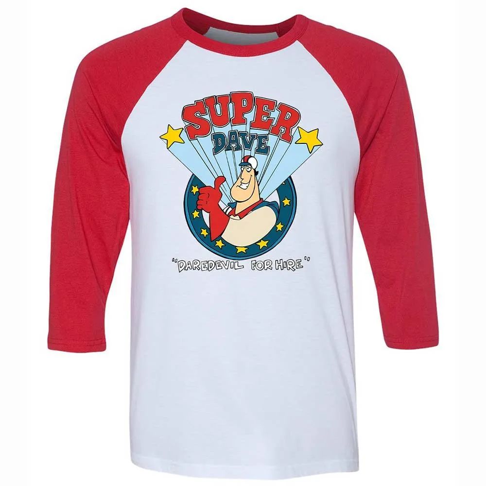 Unisex 3/4 Baseball Tee - 8W8VJ7MS - White/Red - 9