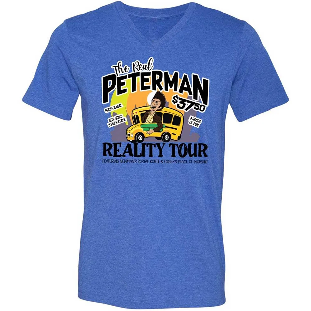 Unisex V-Neck T-Shirt - 68PQ4YWN - Heather True Royal - 4