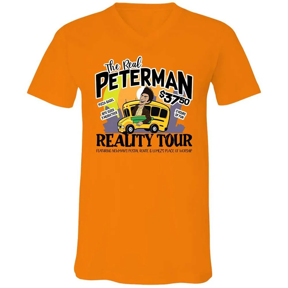 Unisex V-Neck T-Shirt - 68PQ4YWN - Orange - 7