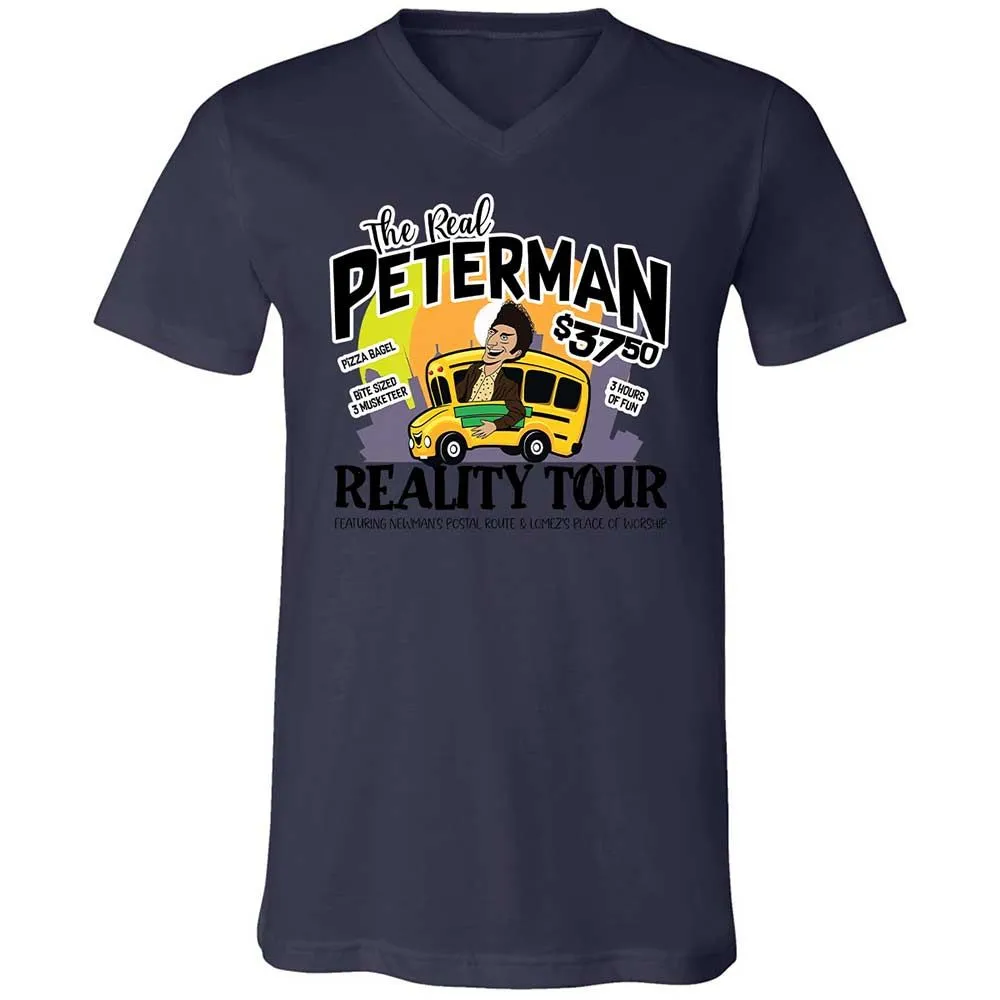 Unisex V-Neck T-Shirt - 68PQ4YWN - Navy - 12