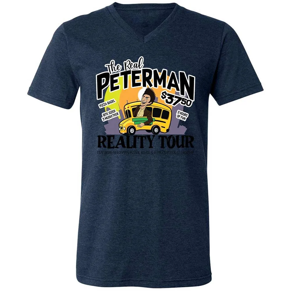 Unisex V-Neck T-Shirt - 68PQ4YWN - Heather Navy - 13