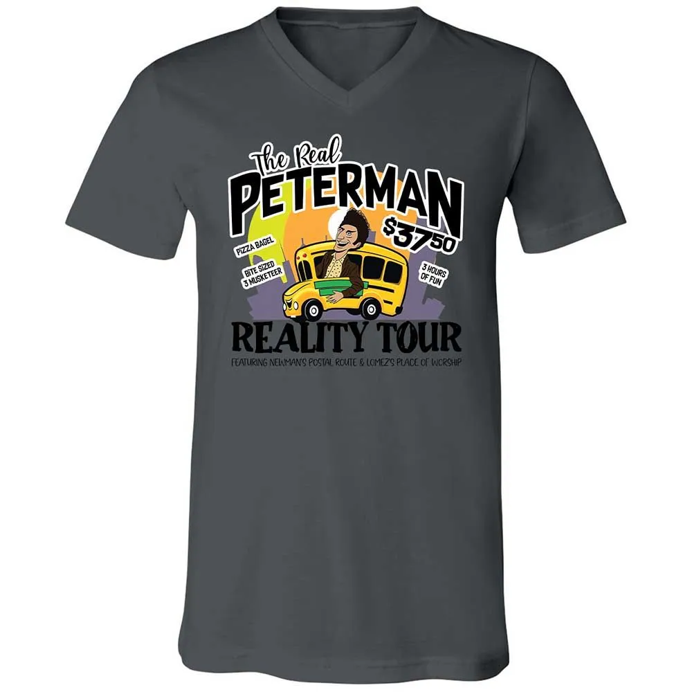 Unisex V-Neck T-Shirt - 68PQ4YWN - Asphalt - 16