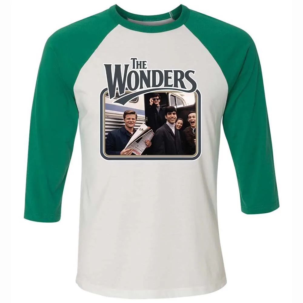 Unisex 3/4 Baseball Tee - E4BMC35D - White/Kelly - 6