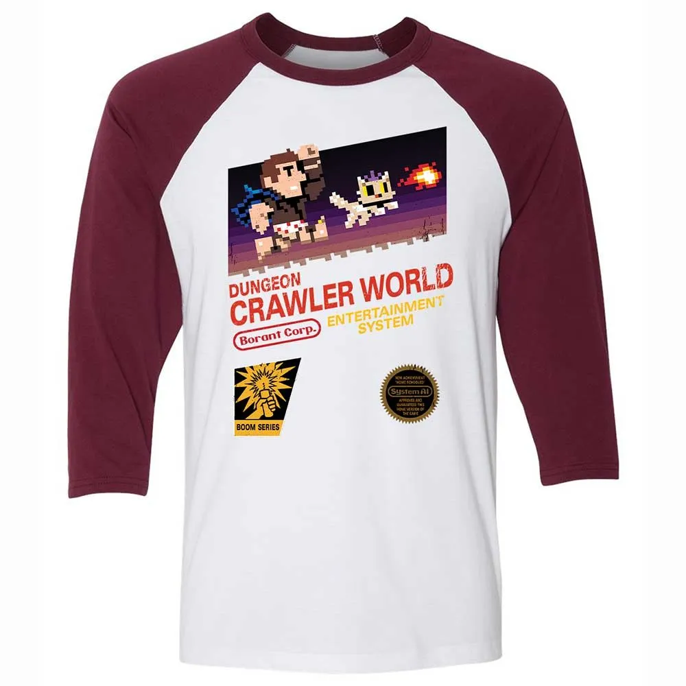 Unisex 3/4 Baseball Tee - BFQV8UXM - White/Maroon - 7