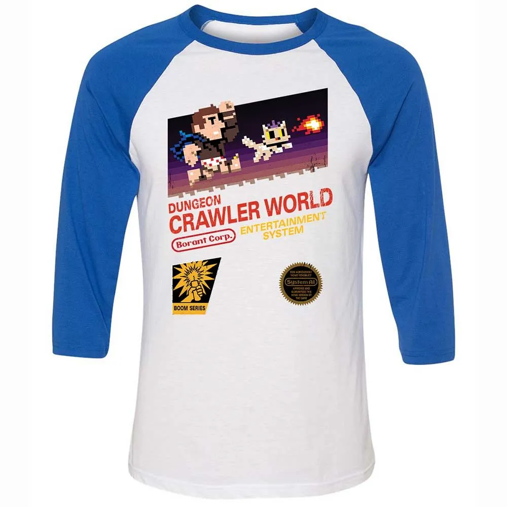 Unisex 3/4 Baseball Tee - BFQV8UXM - White/True Royal - 10