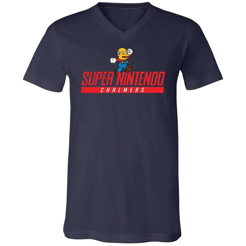 Unisex V-Neck T-Shirt - WKLW5FKM - Navy - 12