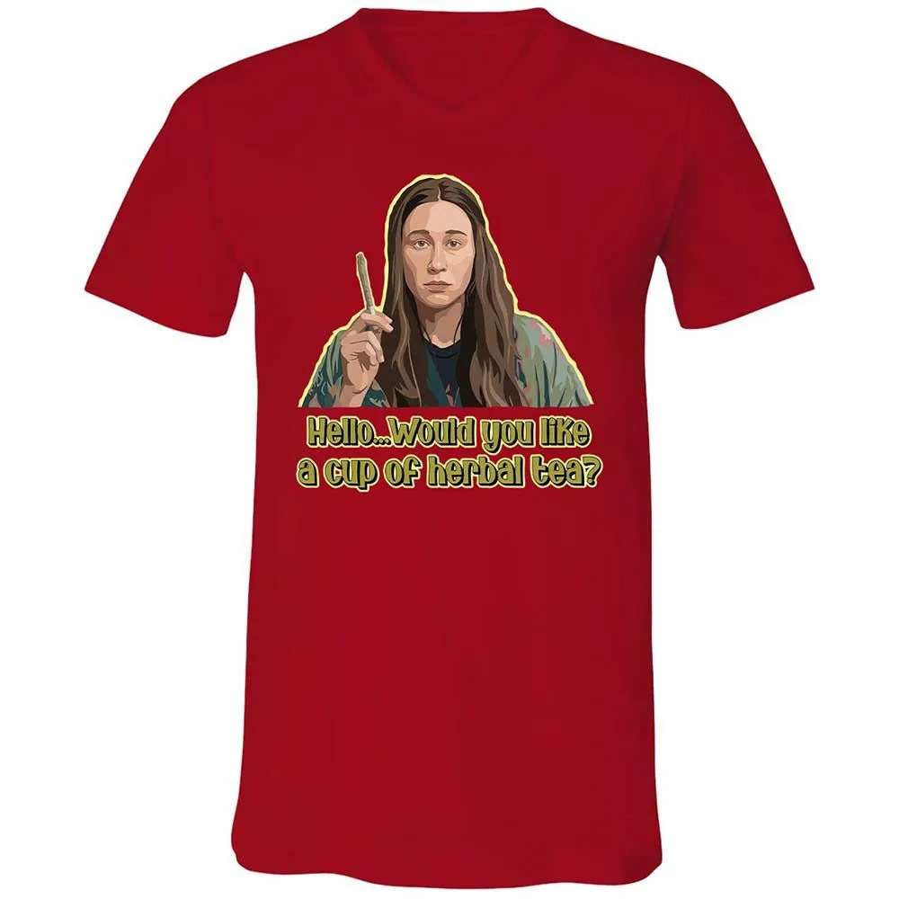 Unisex V-Neck T-Shirt - 4SX9HCXE - Red - 6