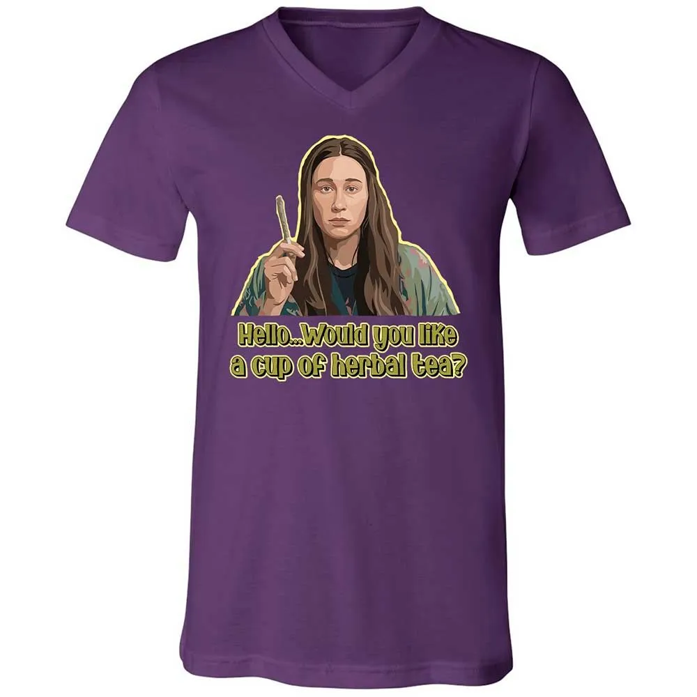 Unisex V-Neck T-Shirt - 4SX9HCXE - Team Purple - 10
