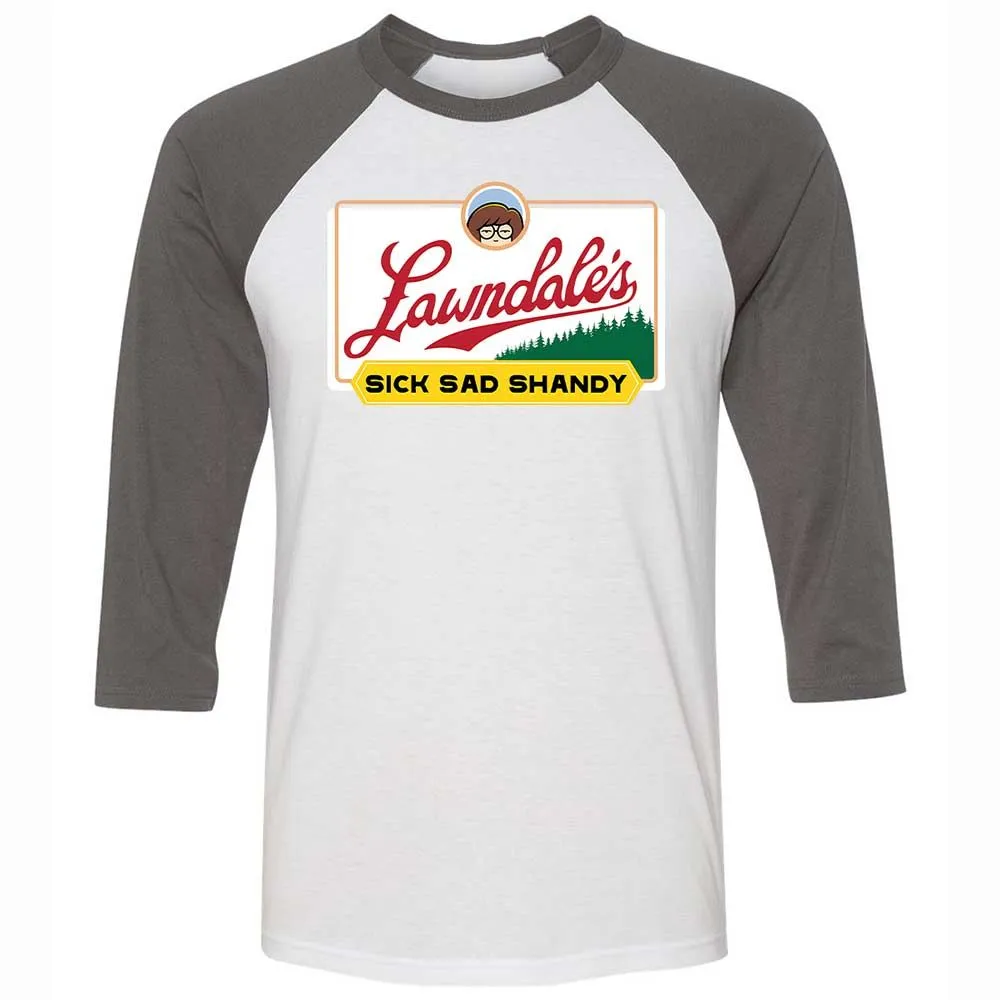 Unisex 3/4 Baseball Tee - JZLQF9QQ - White/Asphalt - 2