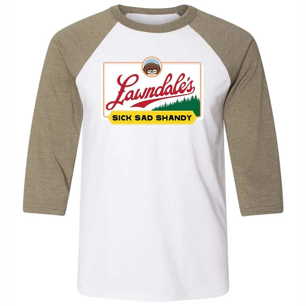 Unisex 3/4 Baseball Tee - JZLQF9QQ - White/Heather Olive - 4