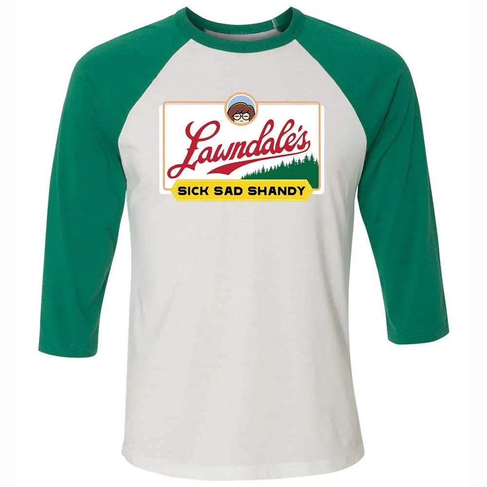 Unisex 3/4 Baseball Tee - JZLQF9QQ - White/Kelly - 6