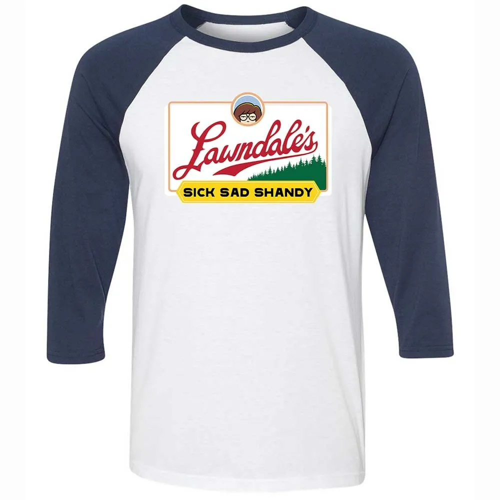 Unisex 3/4 Baseball Tee - JZLQF9QQ - White/Navy - 8