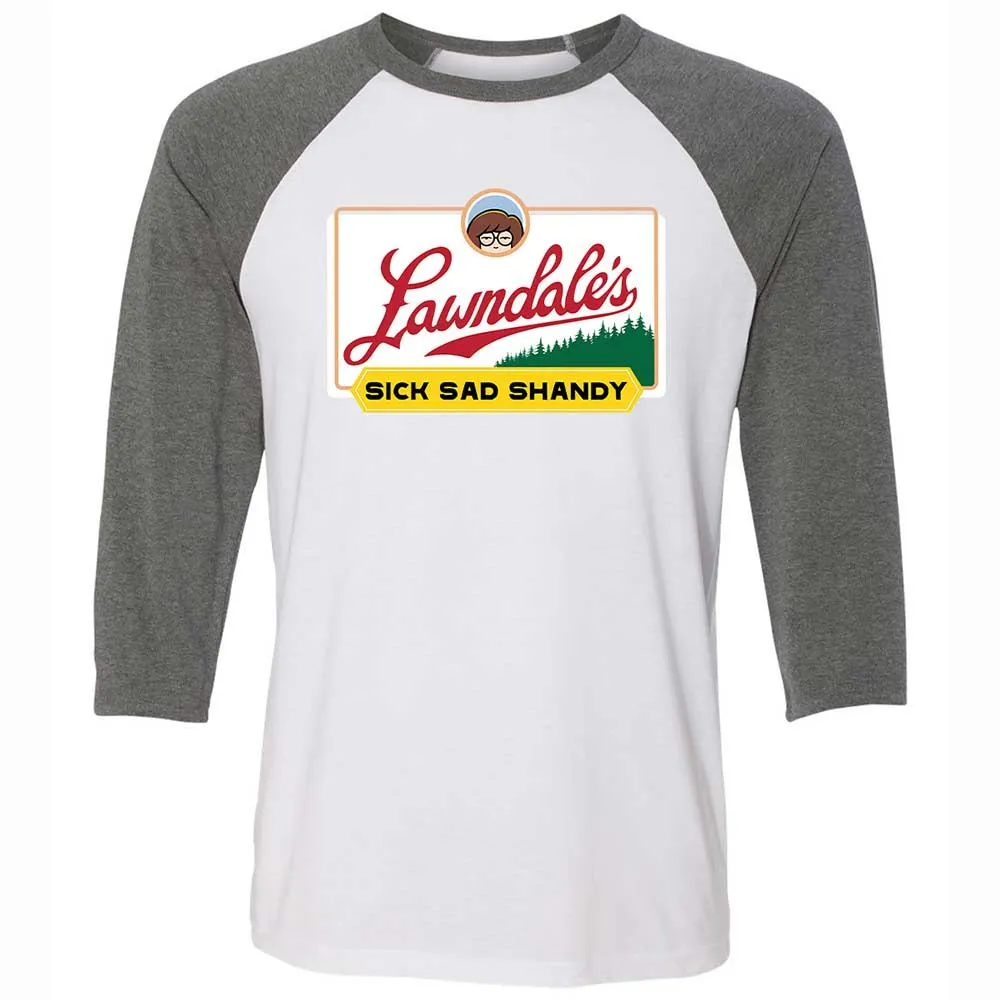 Unisex 3/4 Baseball Tee - JZLQF9QQ - White/Deep Heather - 11