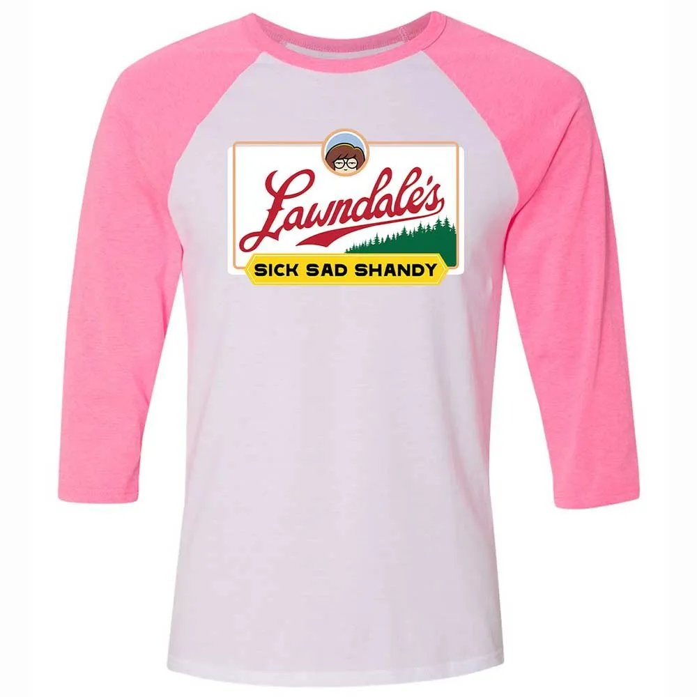 Unisex 3/4 Baseball Tee - JZLQF9QQ - White/Neon Pink - 12