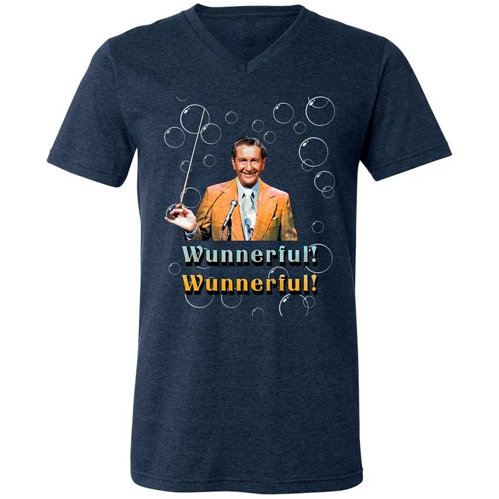 Unisex V-Neck T-Shirt - NH8RQ3TR - Heather Navy - 3