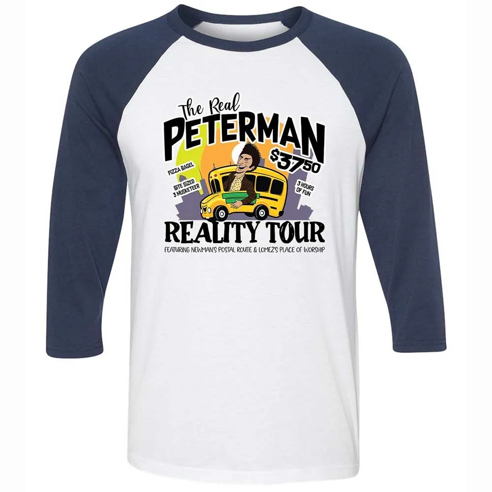 Unisex 3/4 Baseball Tee - F4L3YD14 - White/Navy - 8