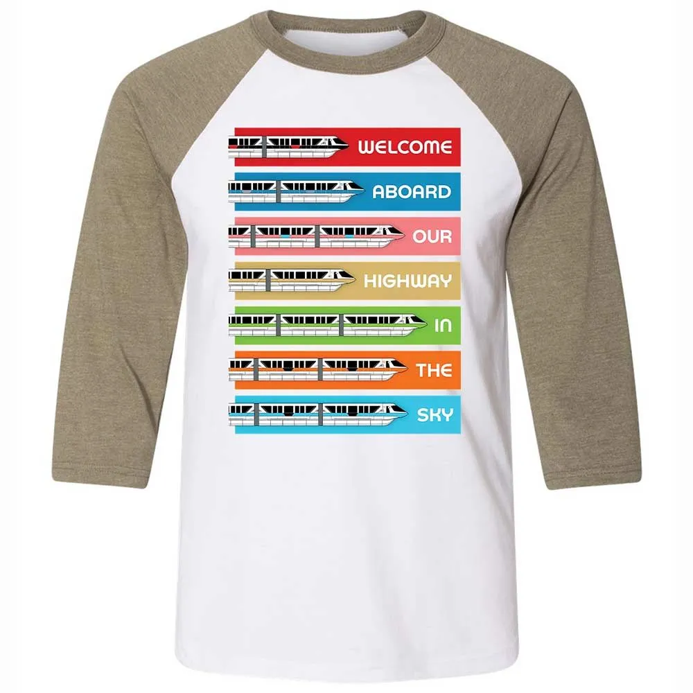 Unisex 3/4 Baseball Tee - Black - White/Heather Olive - 4