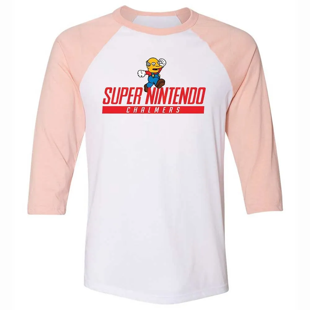 Unisex 3/4 Baseball Tee - HHFWH3CG - White/Heather Peach - 5