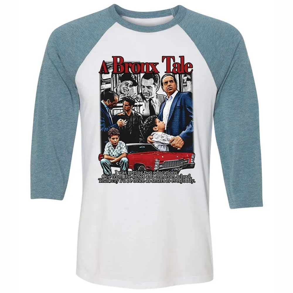 Unisex 3/4 Baseball Tee - 3GR9DZ33 - White/Denim - 3