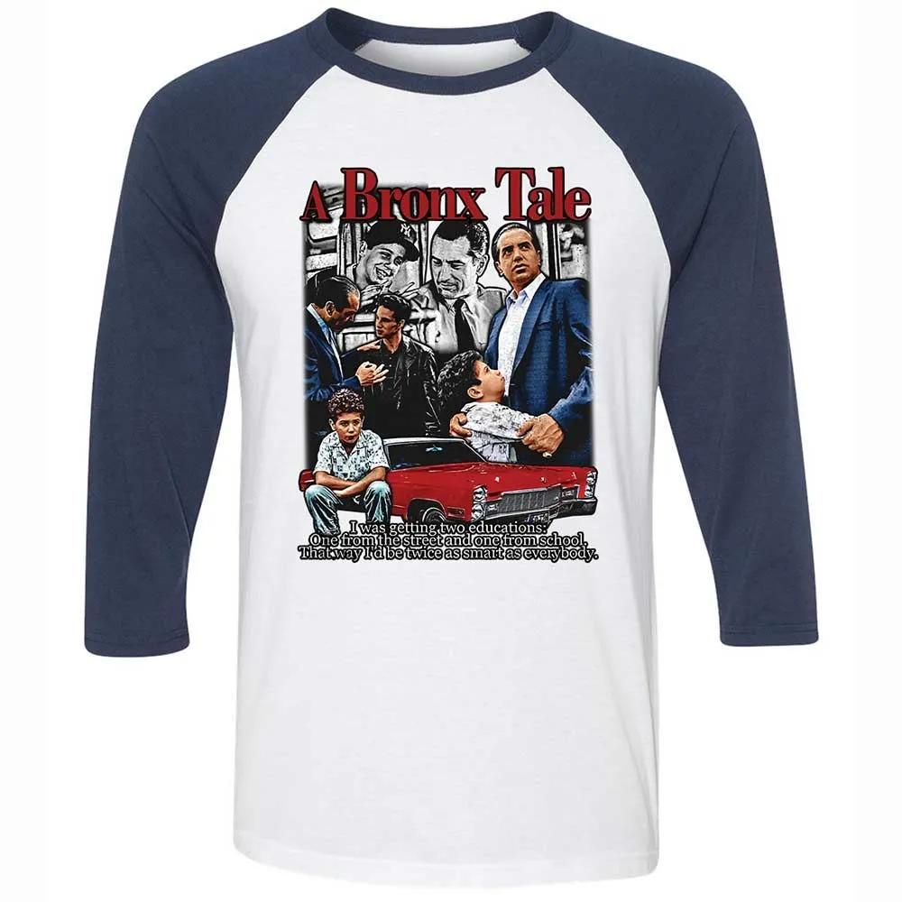 Unisex 3/4 Baseball Tee - 3GR9DZ33 - White/Navy - 8