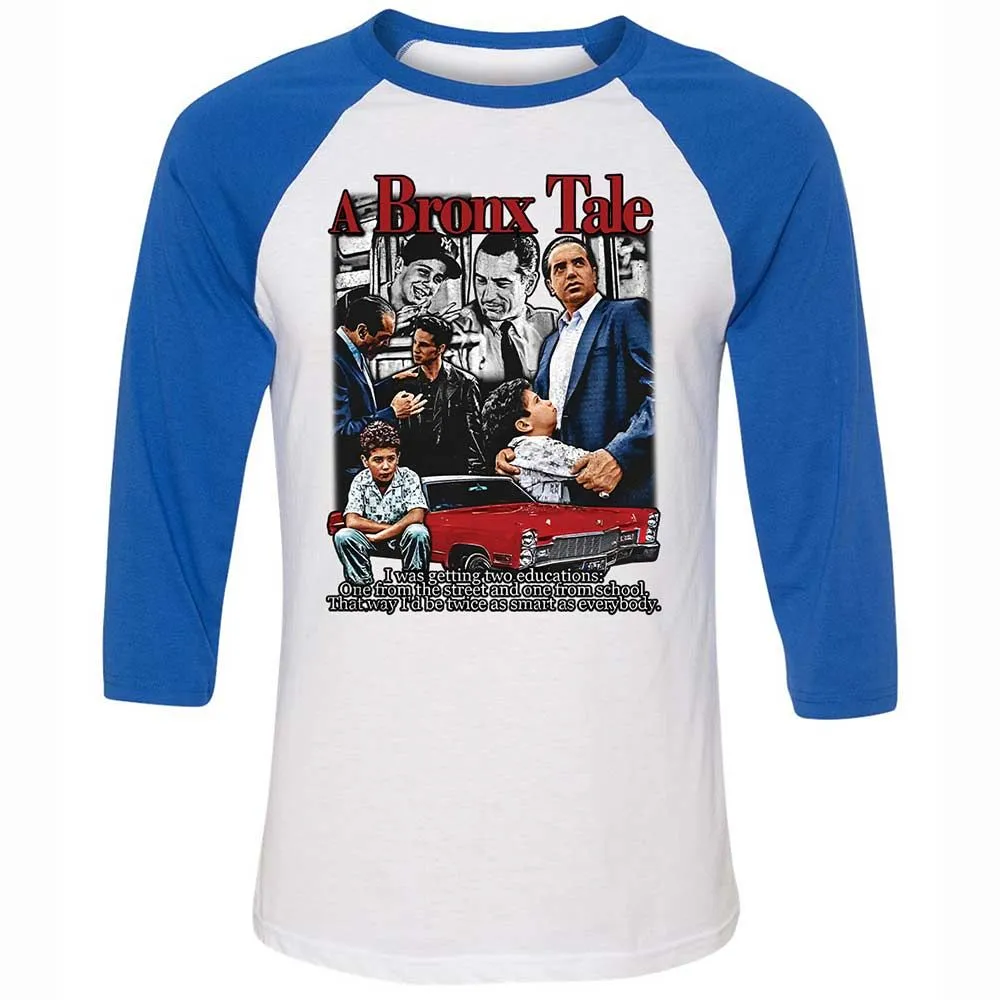 Unisex 3/4 Baseball Tee - 3GR9DZ33 - White/True Royal - 10
