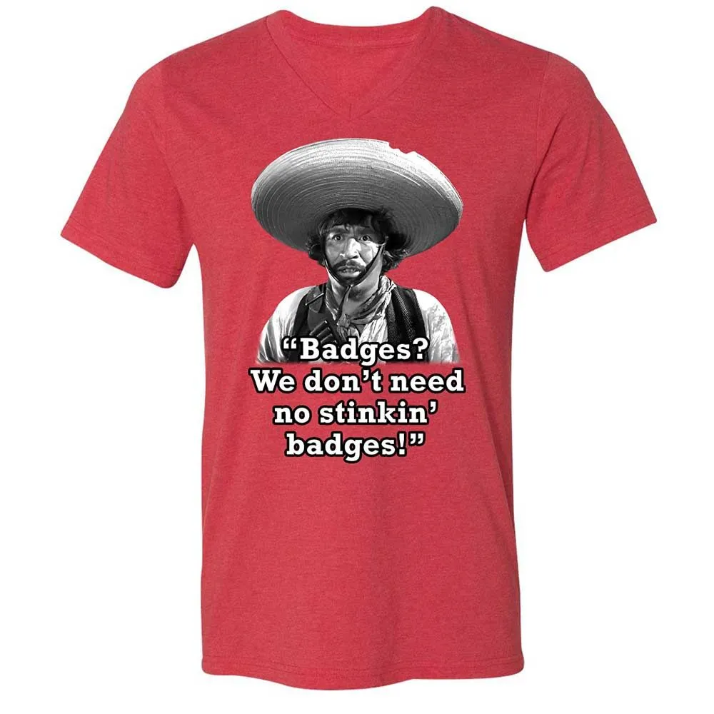 We don't need no stinkin' badges - Heather Red - 6