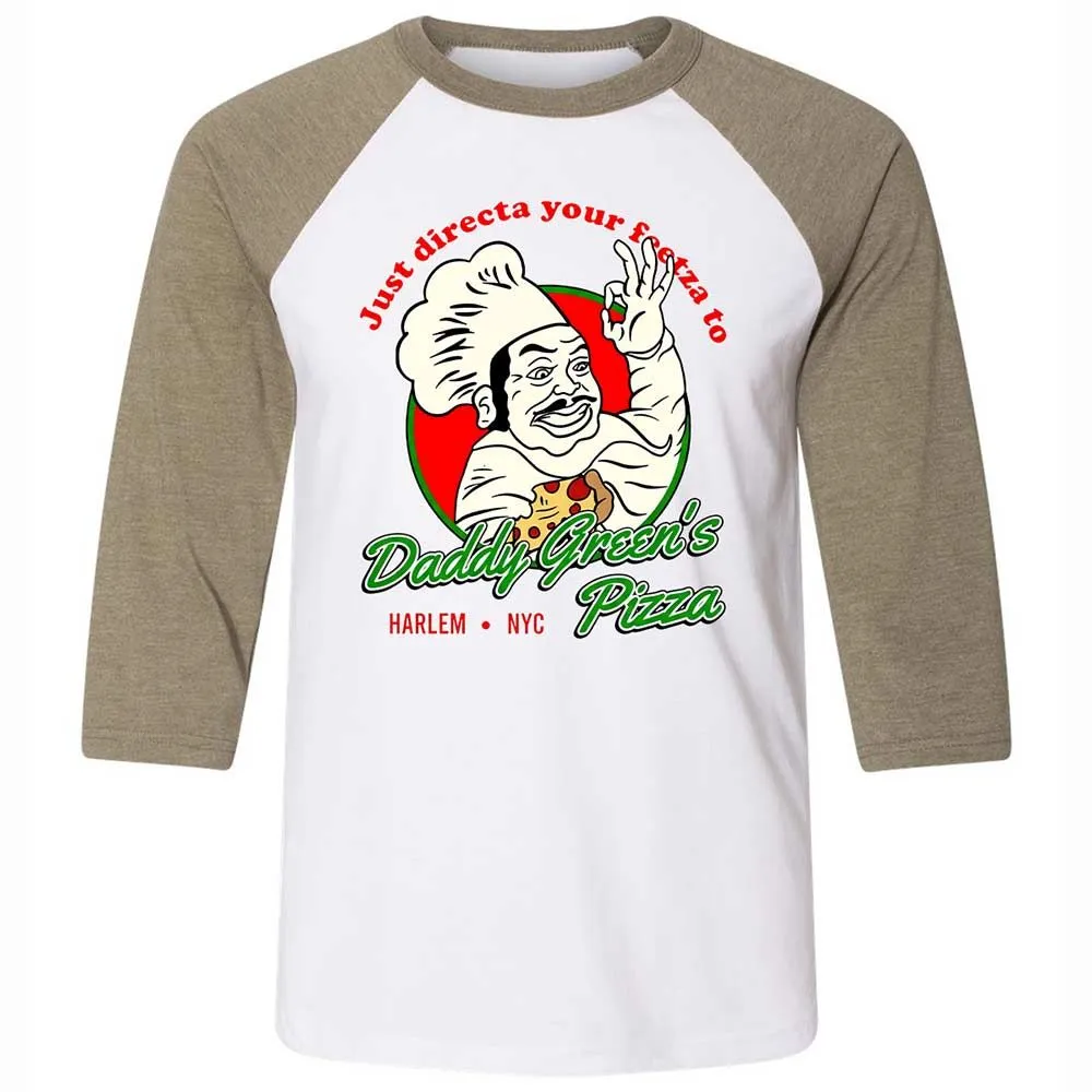 Unisex 3/4 Baseball Tee - 7H52XY3F - White/Heather Olive - 4