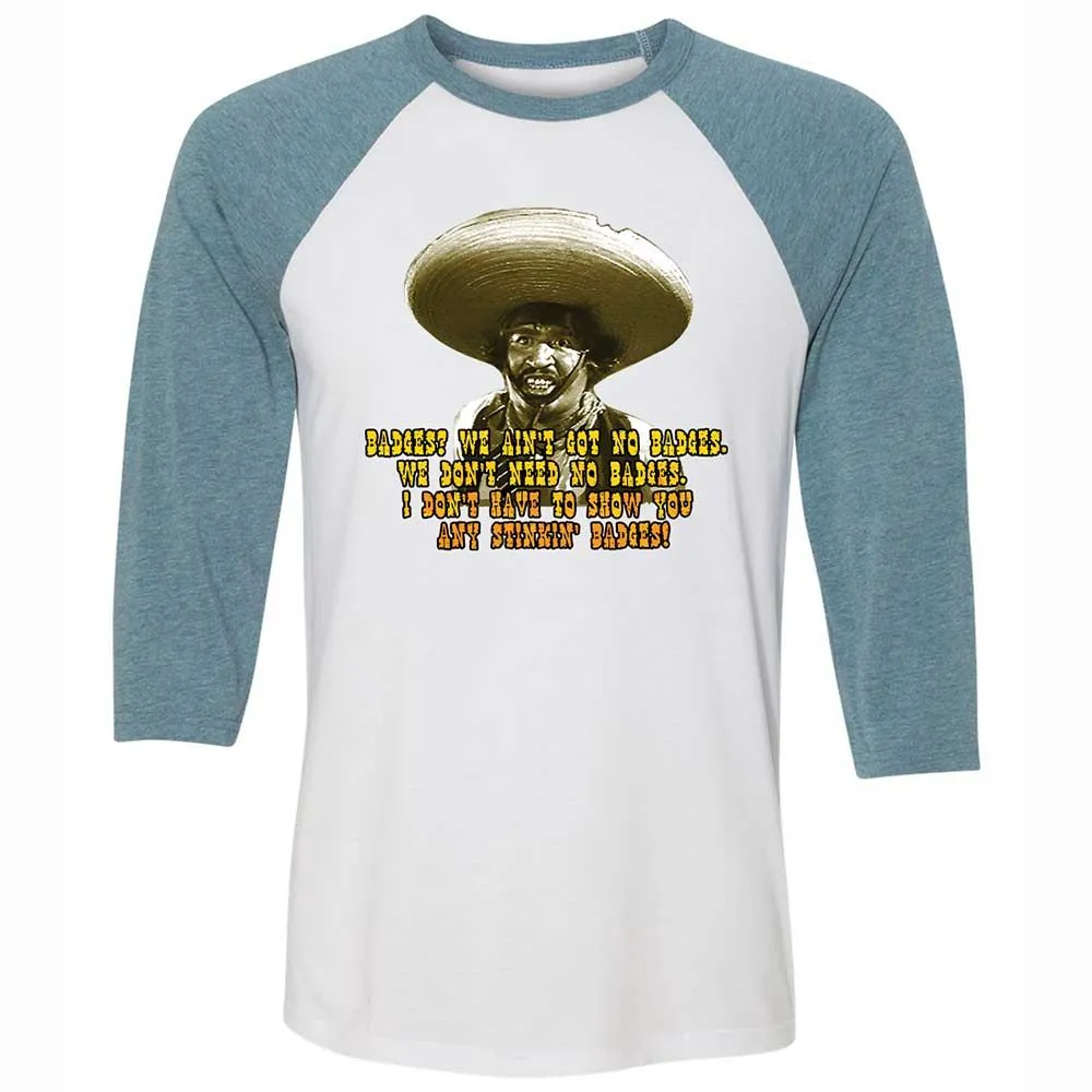 Ain't Got No Stinking Badges - White/Denim - 3