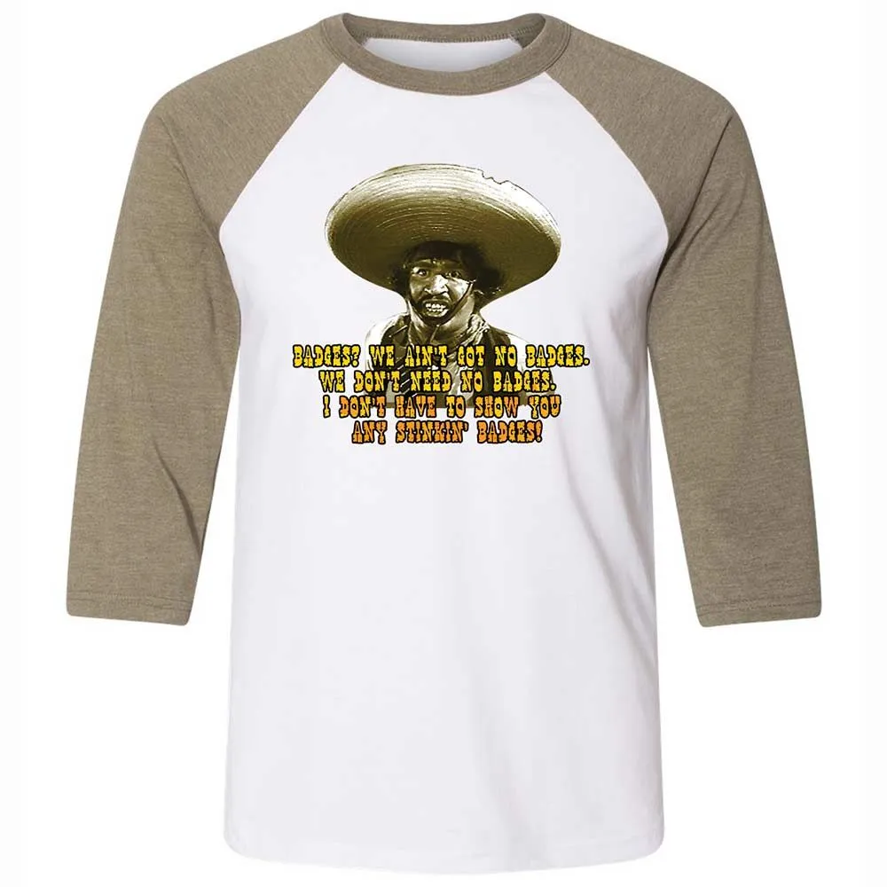 Ain't Got No Stinking Badges - White/Heather Olive - 4