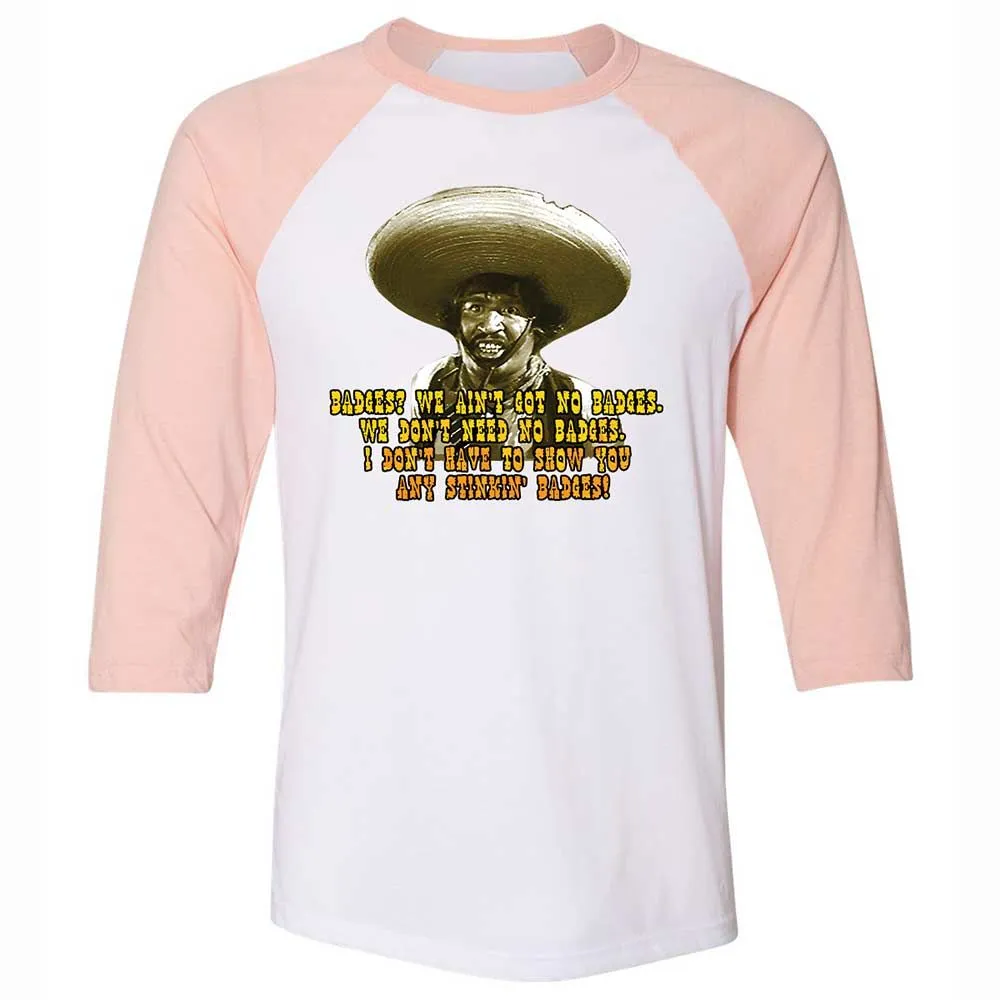 Ain't Got No Stinking Badges - White/Heather Peach - 5