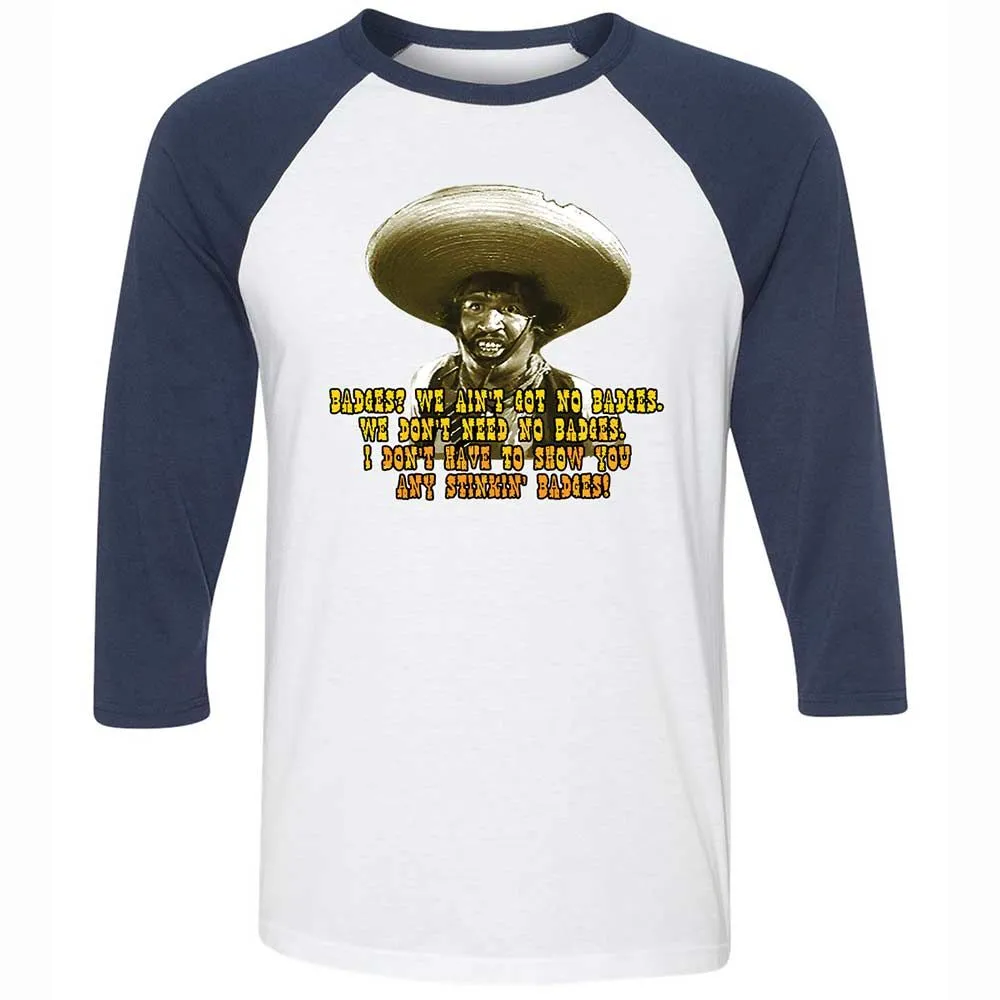 Ain't Got No Stinking Badges - White/Navy - 8