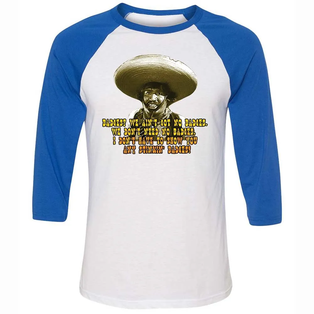 Ain't Got No Stinking Badges - White/True Royal - 10