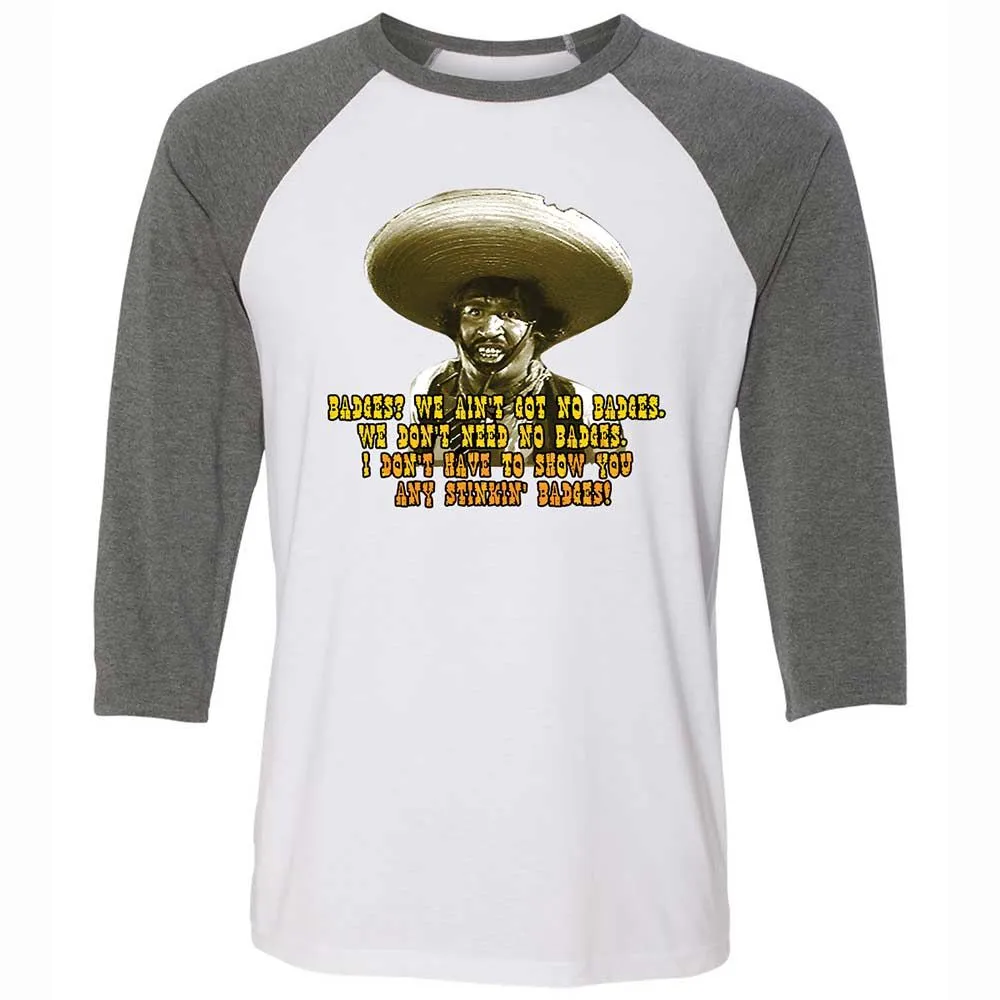 Ain't Got No Stinking Badges - White/Deep Heather - 11
