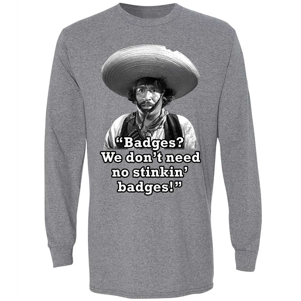 We don't need no stinkin' badges - Graphite Heather - 18