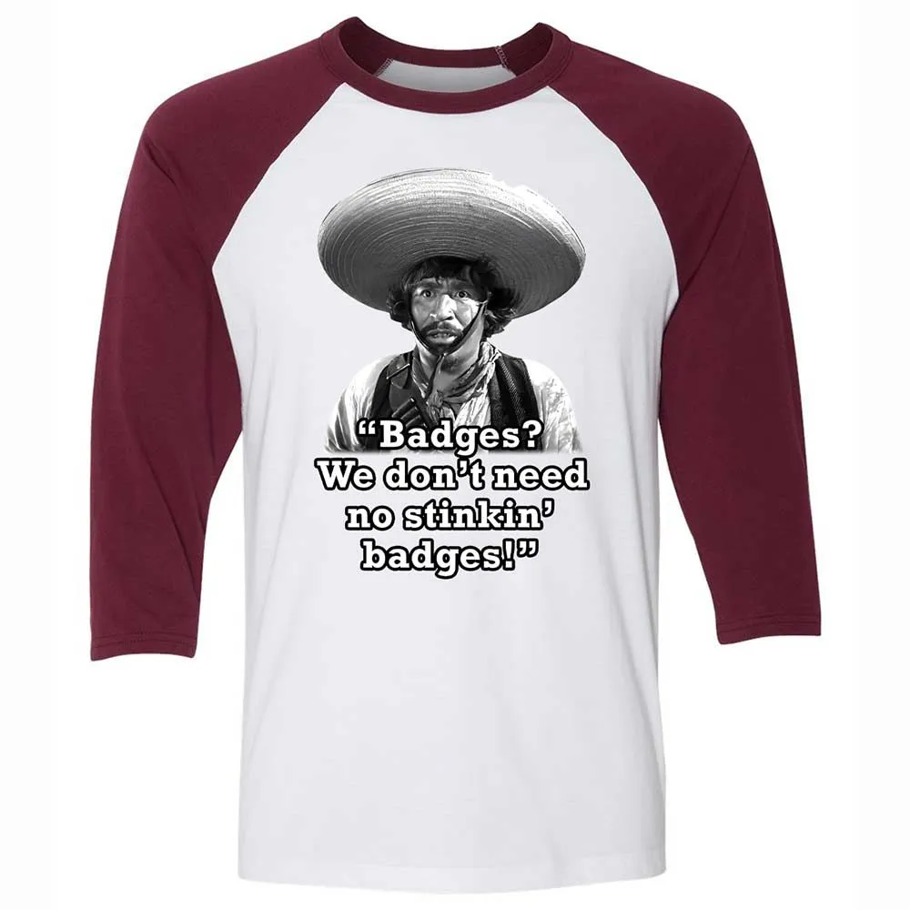 We don't need no stinkin' badges - White/Maroon - 7