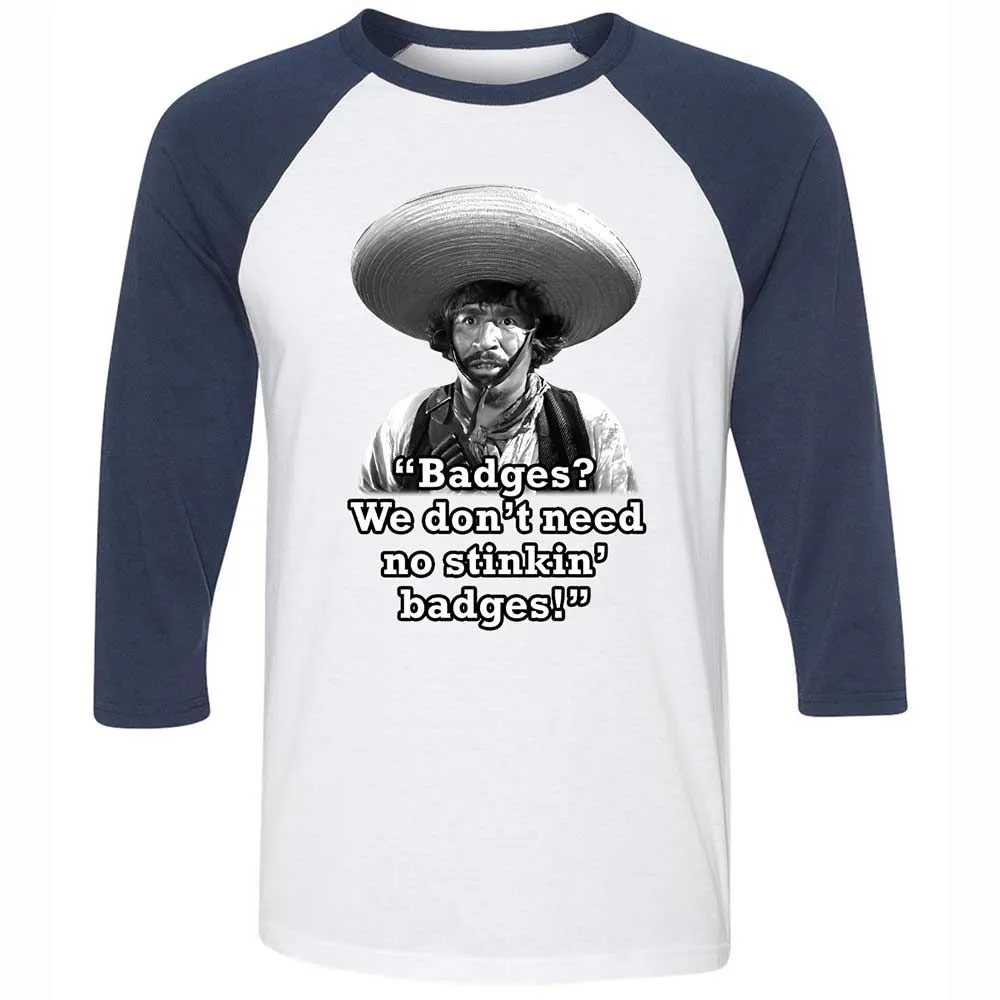 We don't need no stinkin' badges - White/Navy - 8