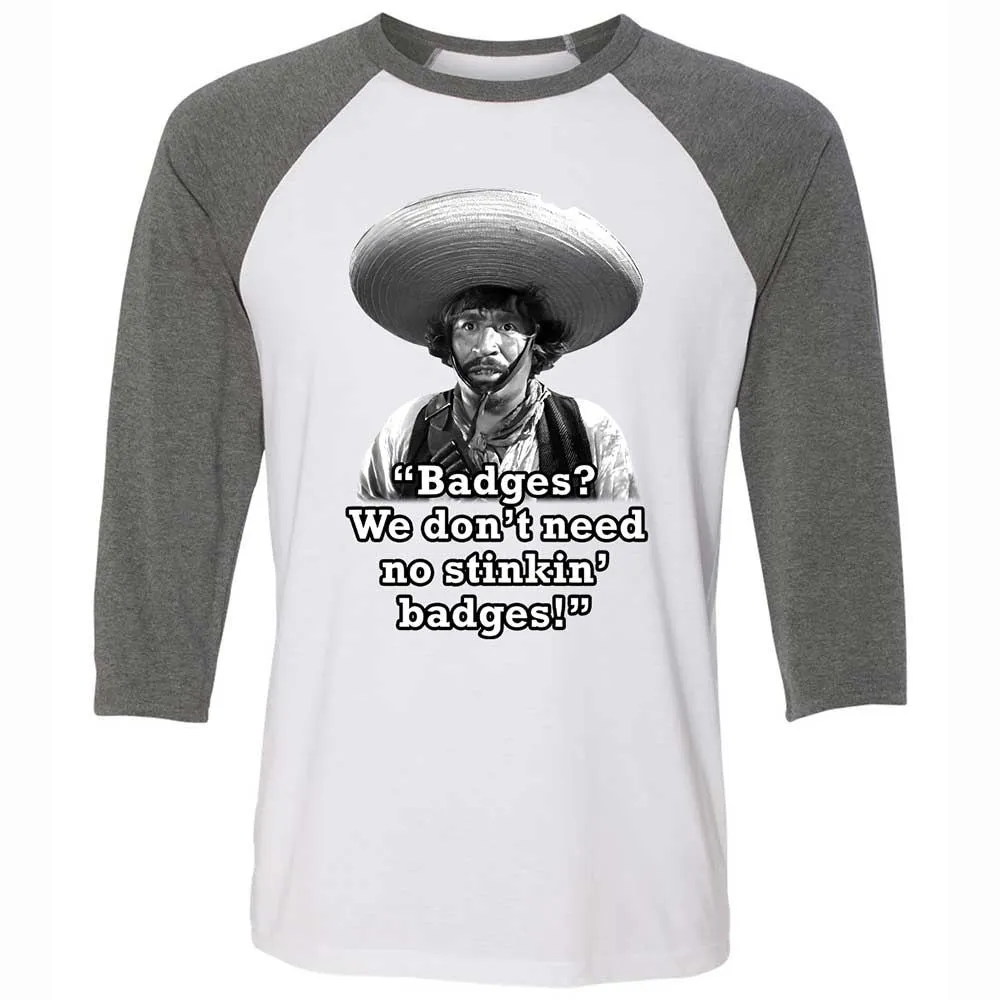 We don't need no stinkin' badges - White/Deep Heather - 11
